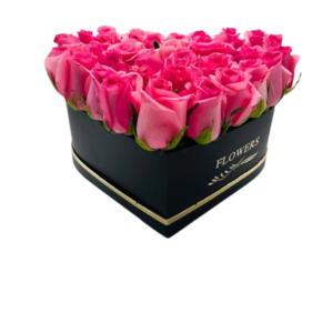 Pink Roses Box Arrangement