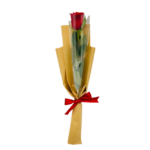 Single Red Rose Bouquet