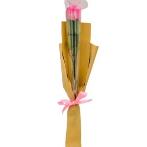 Single Pink Rose Bouquet