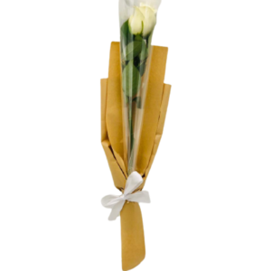 Single White Rose Bouquet