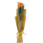 Single Orange Rose Bouquet