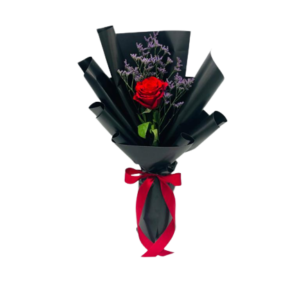 Single Red Rose Premium Bouquet