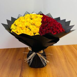 Red and Yellow Roses Bouquet