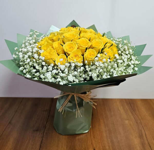 Yellow Roses Bouquet - Image 3