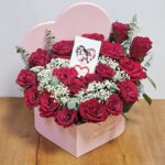 Valentines Day Special Heart Flower Box