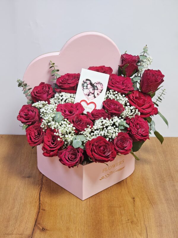 Valentines Day Special Heart Flower Box